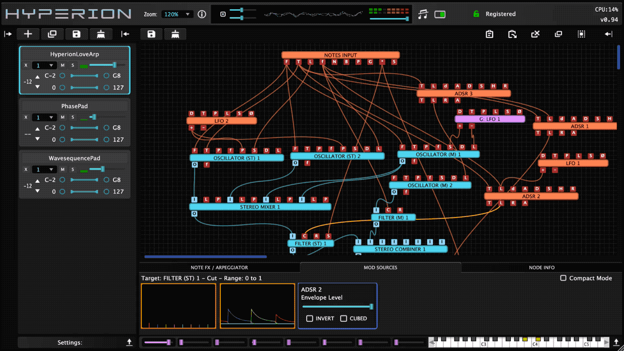 Tracktion Wavesequencer Hyperion