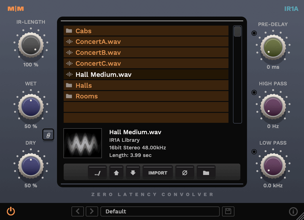 Mellowmuse IR1A Convolver | PluginFox