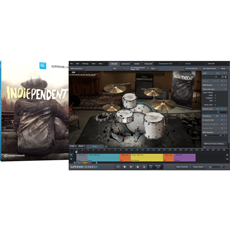 Toontrack SDX: Indiependent - PluginFox