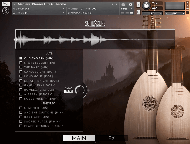 Sonuscore Medieval Phrases: Lute & Theorbo - PluginFox