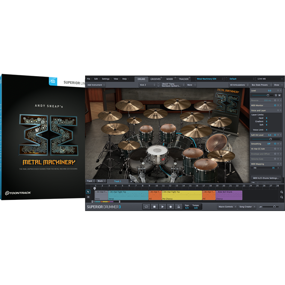 Toontrack SDX: Metal Machinery - PluginFox