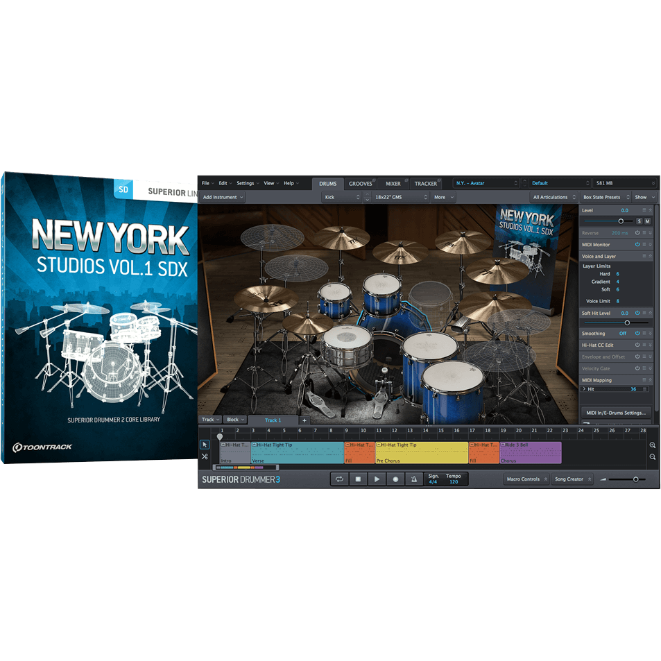 Toontrack SDX: New York Studios Vol 1 - PluginFox