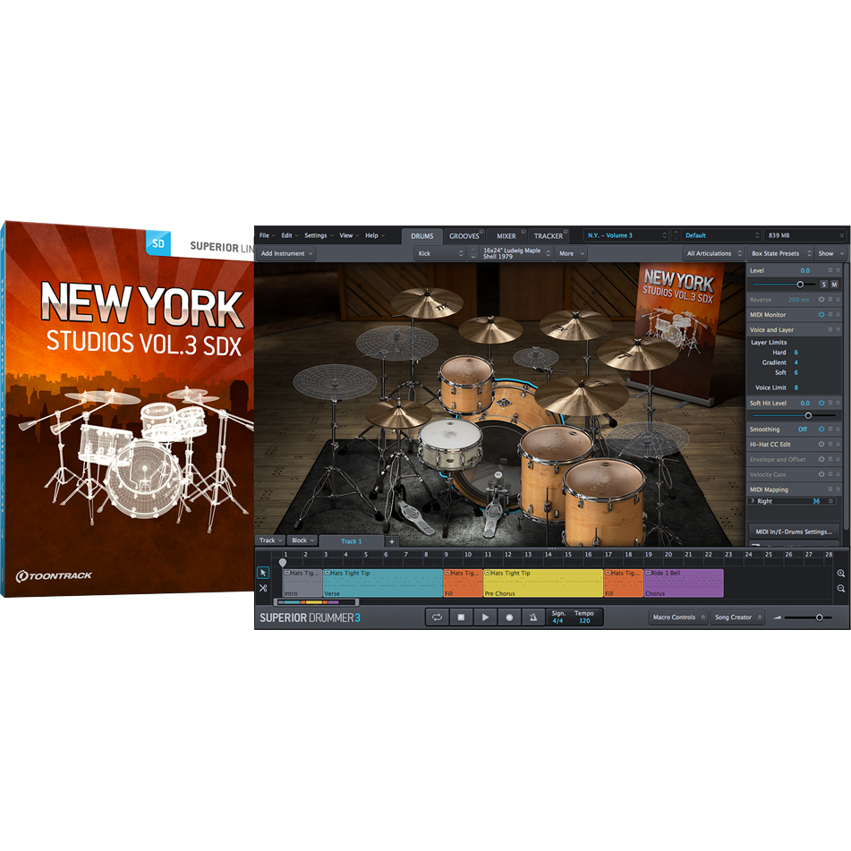 Toontrack SDX: New York Studios Vol 3 - PluginFox