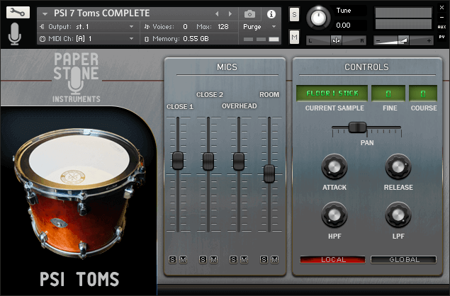 Paper Stone Instruments PSI Toms