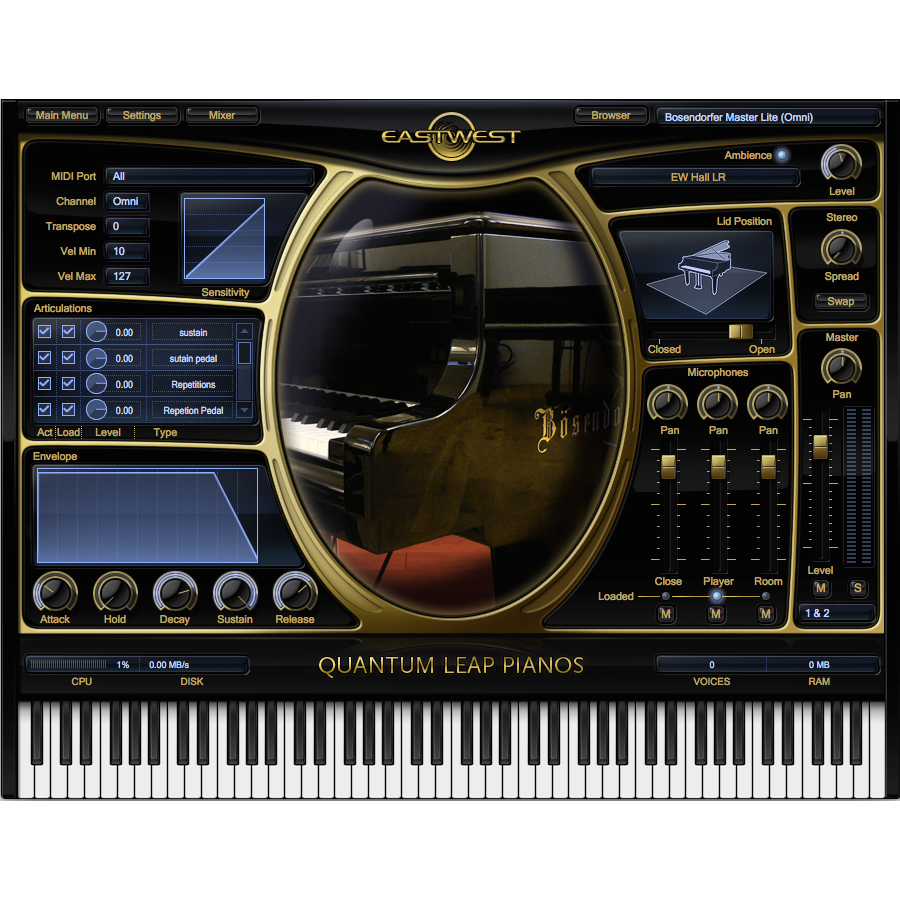 EastWest Pianos Bosendorfer 290 Platinum Edition Virtual Instruments PluginFox