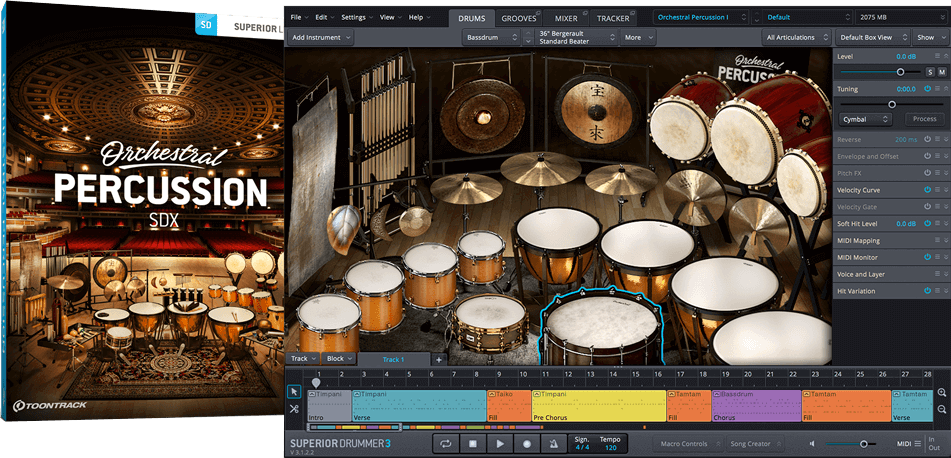 Toontrack SDX: Orchestral Percussion