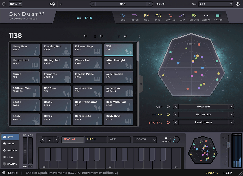 Sound Particles SkyDust 3D - PluginFox