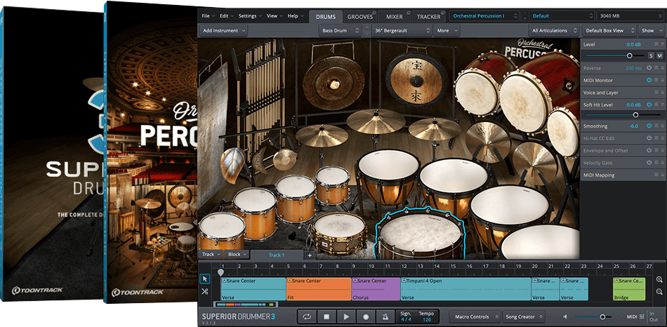 Toontrack Superior Drummer 3 Orchestral Edition - PluginFox
