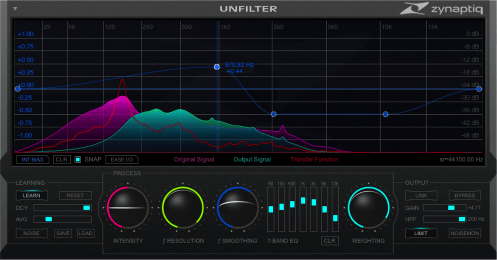 Zynaptiq Unfilter - PluginFox
